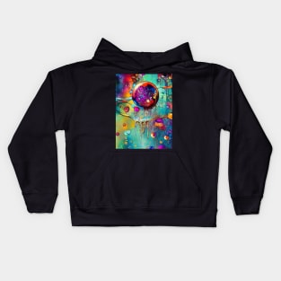 Floating inside the Rainbow Kids Hoodie